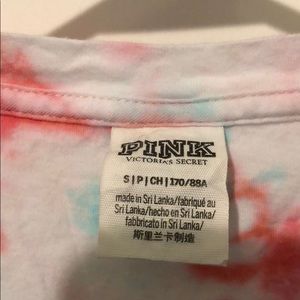 Pink by VS long sleeve crop tee